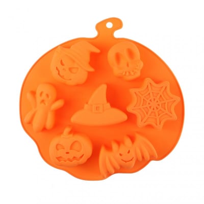 Molde Silicona Halloween Grande 7 Cavidades1