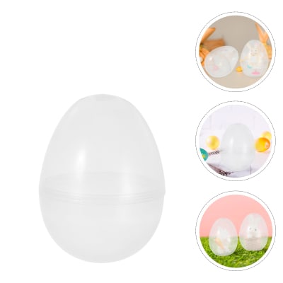 Dulcero Transparente Forma de Huevo 6x4 cm. 10 Unidades1