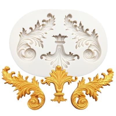 Molde Fondant Molduras Antiguas N°1 Silicona1