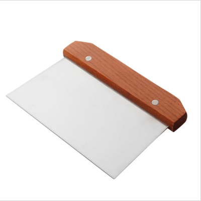 Espatula de Acero Inoxidable c/Mango Madera1