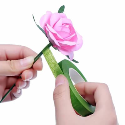 Cinta Adhesiva Para Alambre de Flores Verde 1,2 cm.1