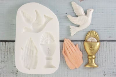 Molde Fondant Primera Comunión Silicona1