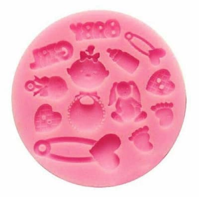 Molde Fondant Baby Girl Silicona1
