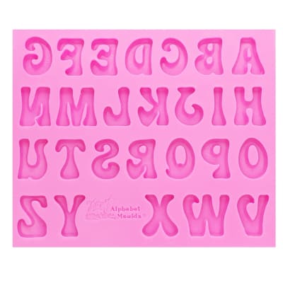 Molde Fondant Mayúsculas Silicona1