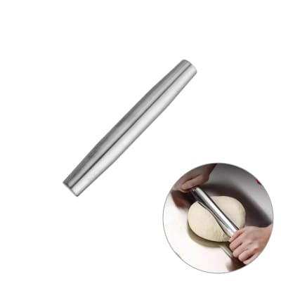 Rodillo Uslero Acero Inoxidable Liso 22 cm.1