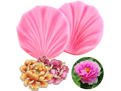 Molde Fondant Nervadura Peonia Silicona