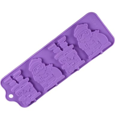 Molde Silicona Paleta Santas Grande