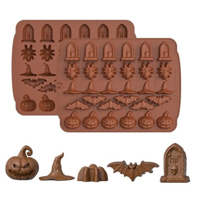 Molde Chocolate Mix Halloween N°1 Silicona1