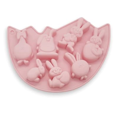 Molde Silicona Conejos 7 Cavidades1