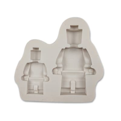 Molde Fondant 2 Figuras Lego Silicona