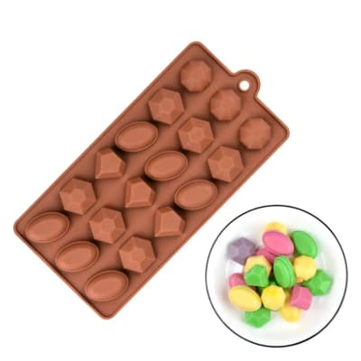 Molde Chocolate Gemas Silicona1