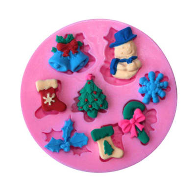 Molde Fondant Navidad N°2 Silicona