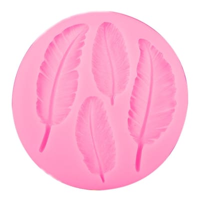 Molde Fondant Plumas N°1 Silicona