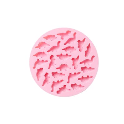 Molde Silicona Dinosaurios Redondo