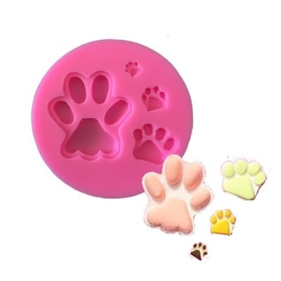 Molde Fondant Huella Perro