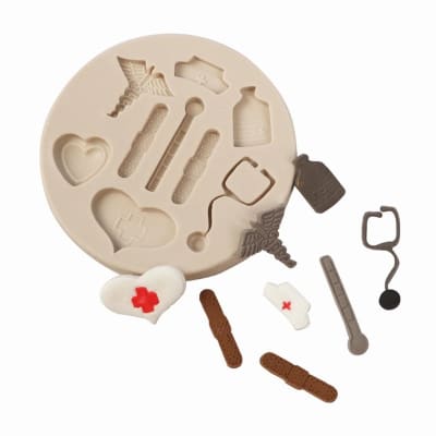 Molde Fondant Medicina Silicona1