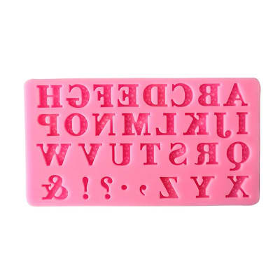 Molde Fondant Alfabeto Y Símbolos Silicona1