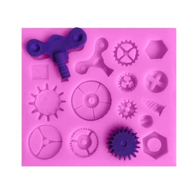 Molde Fondant Engranajes Silicona