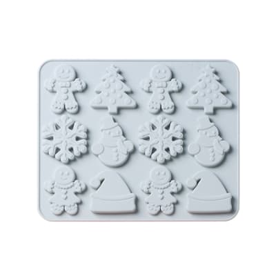 Molde Silicona 12 Figuras de Navidad
