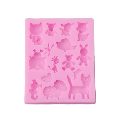 Molde Fondant Animales N°2 Silicona1