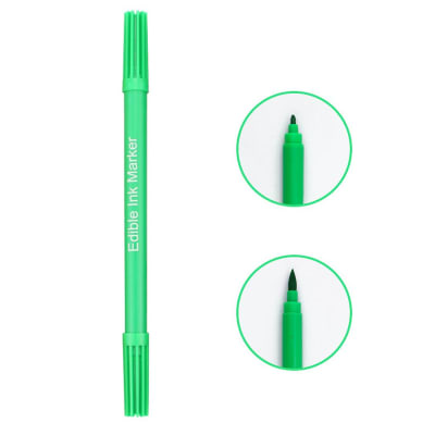 Marcador Doble Punta Fina/Pincel Verde Claro
