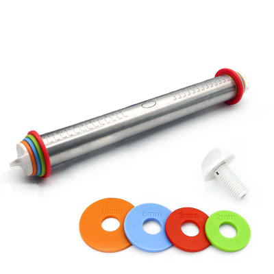 Rodillo Uslero Ajustable de Acero Inoxidable 43 cm.