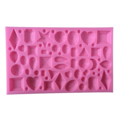 Molde Fondant Gemas Chicas Silicona