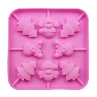 Molde Silicona Paletas de Navidad
