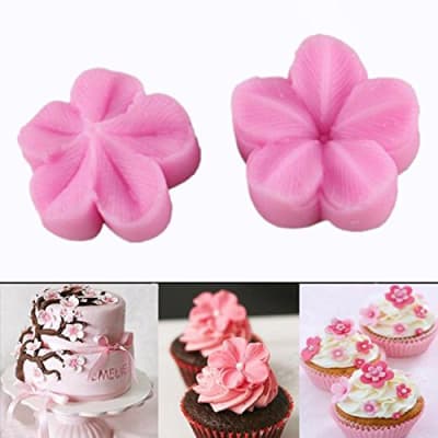 Molde Fondant Nervadura Flor Cerezo Silicona1