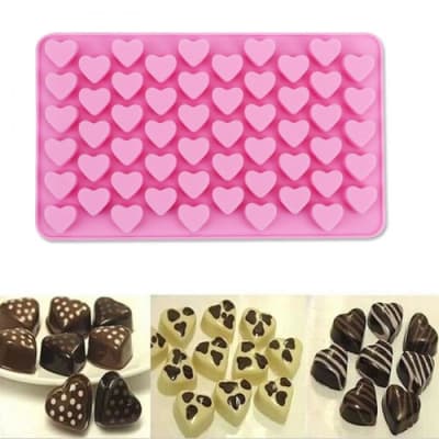 Molde 55 Corazones Silicona