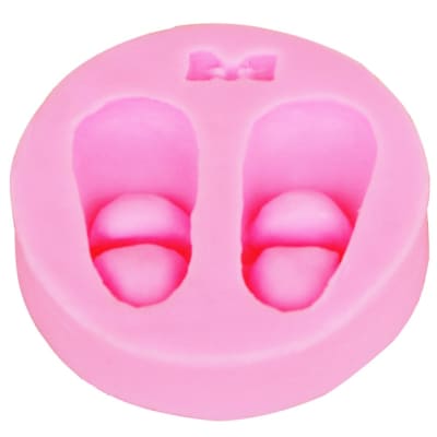 Molde Fondant Zapatito Bebé Silicona 1