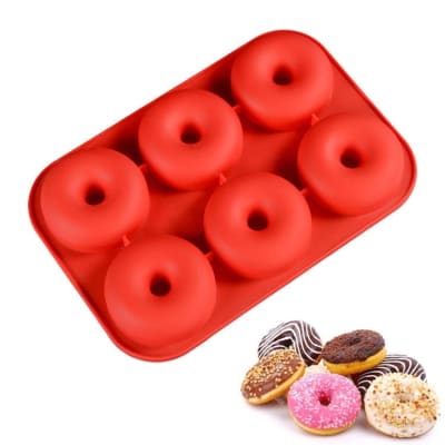 Molde para 6 Donuts Silicona1