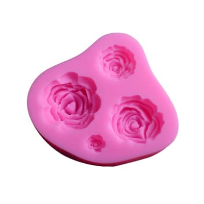 Molde Fondant Flores Silicona1