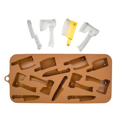 Molde Chocolate Silicona Hachas y Cuchillos1