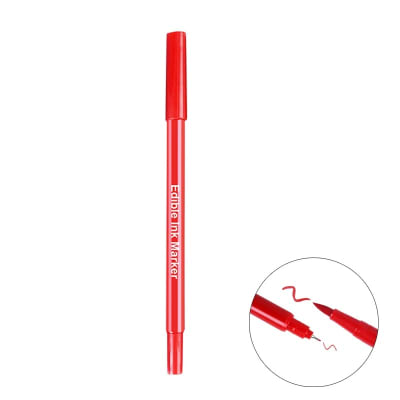 Marcador Doble Punta Linner/Pincel Rojo