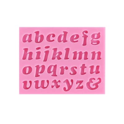 Molde Fondant Letras Minúsculas Silicona1