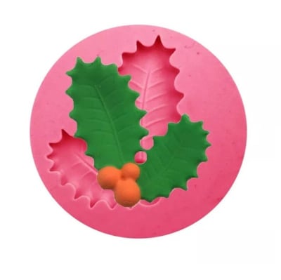 Molde Fondant 1 Muerdago Silicona1