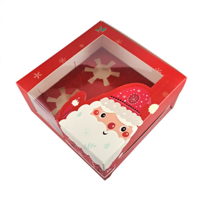 Set Cajas Navidad 4 Cupcakes Rojo 4 Unidades6