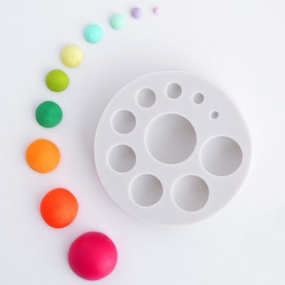 Molde Fondant Semi Esferas Silicona1