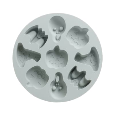 Molde Silicona Redondo Halloween 9 Cavidades1