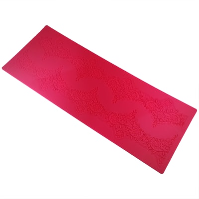 Molde Encaje Comestible Diseño Flores Silicona1