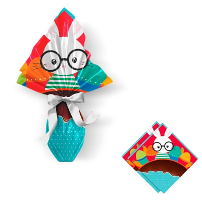 Envoltorio Para Huevo Grande Conejo Rojo 35x35 cm.1