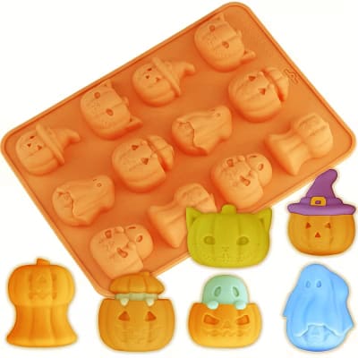 Molde Funny Calabazas 12 Cavidades Silicona1