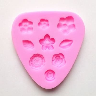 Molde Fondant Flores Varias Pequeñas1