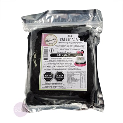 Fondant Multimasa Negro Kreatortas 1 kg.