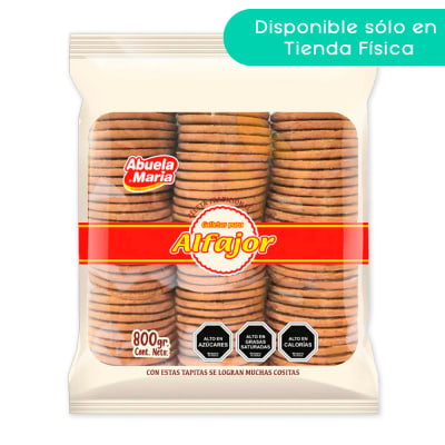 Galletas para Alfajor Abuela María 800 gr. 100 Unidades