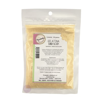 Gelatina Sin Sabor 180 Bloom Kreatortas 100 gr.