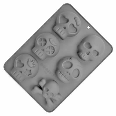 Molde Calaveras 6 Cavidades Silicona1