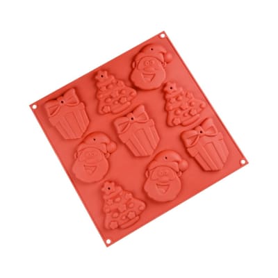 Molde Adornos Colgantes Navidad Silicona