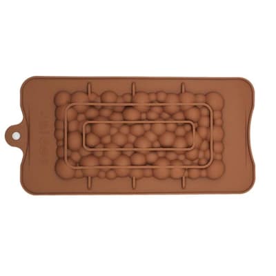 Molde Chocolate Tableta Burbujas Silicona1